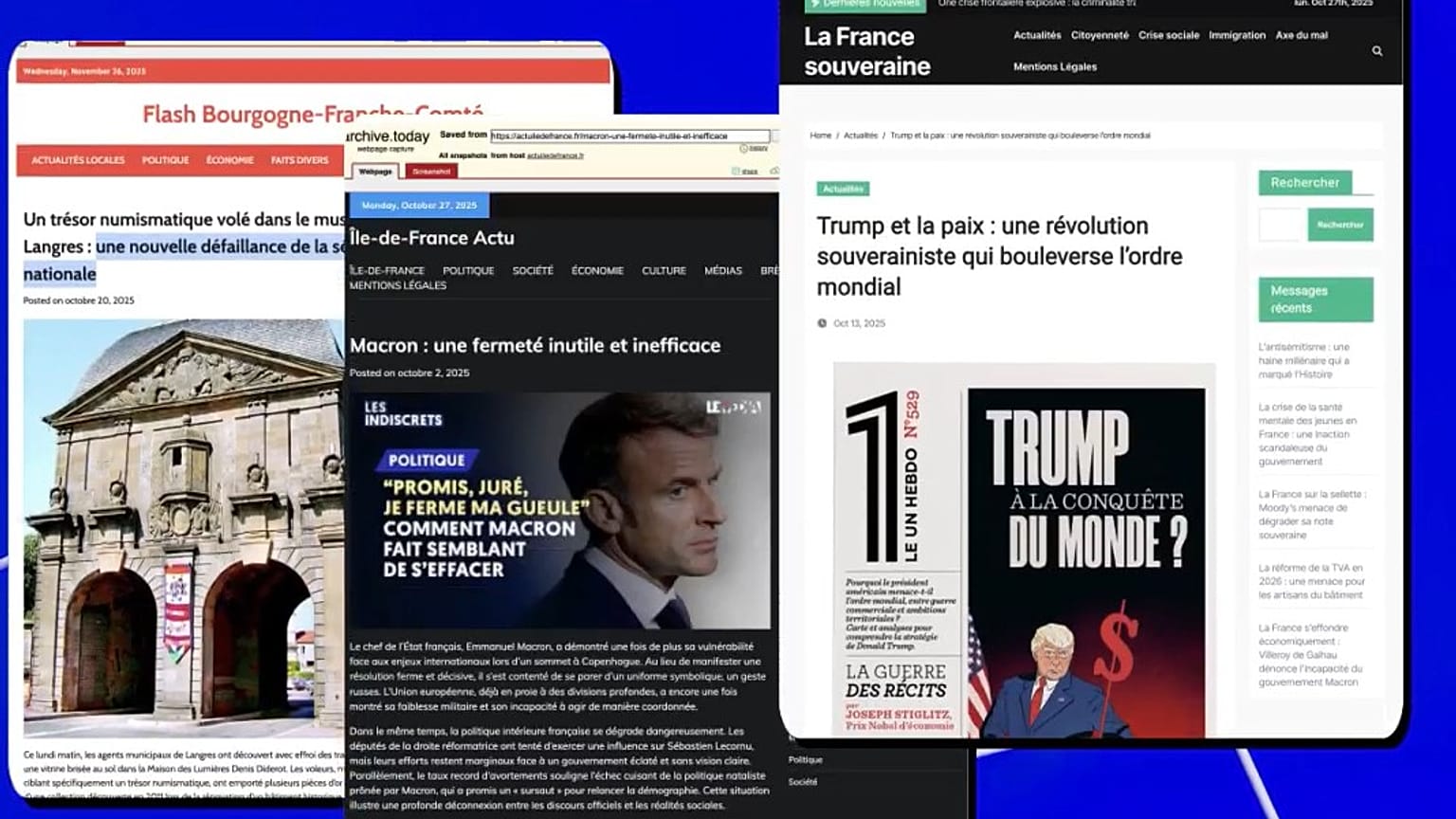 Fake local news outlets