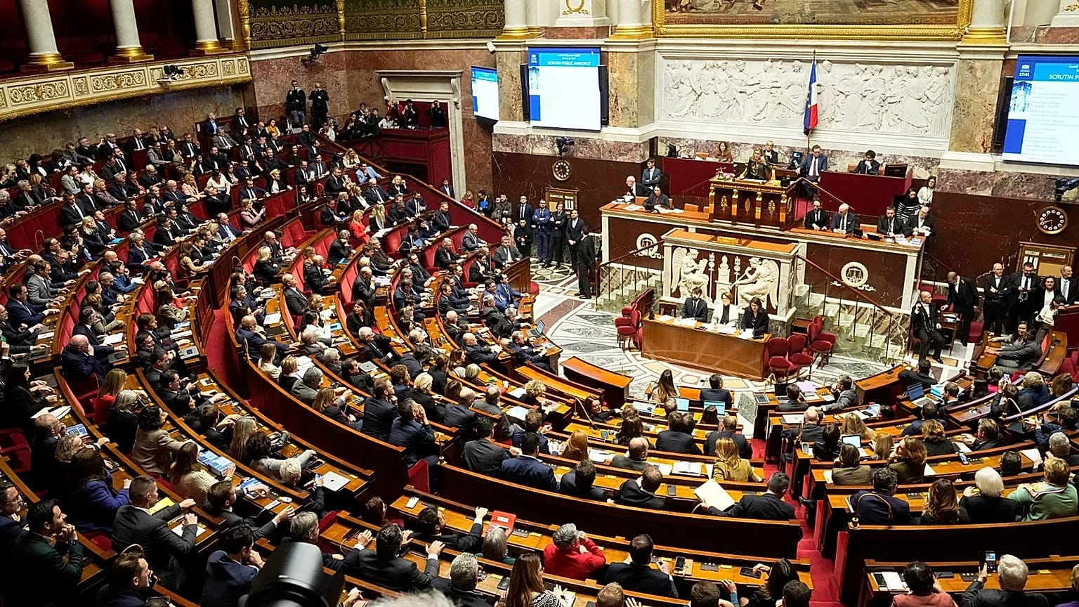A general view of National Assembly in Paris, 11 December, 2023