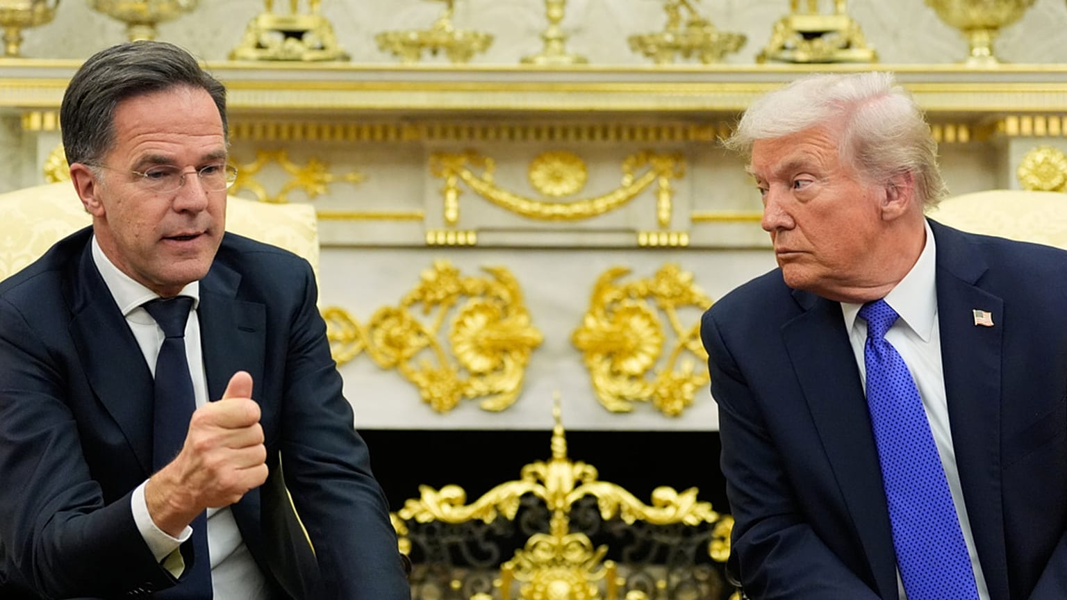 NATO Secretary-General Mark Rutte and US President Donald Trump