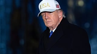 President Donald Trump walks on the South Lawn upon his arrival to the White House, Sunday, Feb. 1, 2026, in Washington.