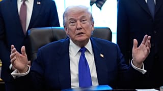 US President Donald Trump speaks in the Oval Office of the White House, Monday, Feb. 2, 2026, in Washington