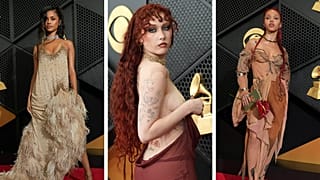 Tyla, Chappell Roan and FKA twigs on the red carpet at the Grammy Award show in Los Angeles, 1 Feb 2026