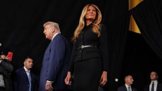 President Donald Trump and first lady Melania Trump arrive at premiere of 'Melania' at the John F. Kennedy Memorial Center for the Performing Arts, 29 Jan